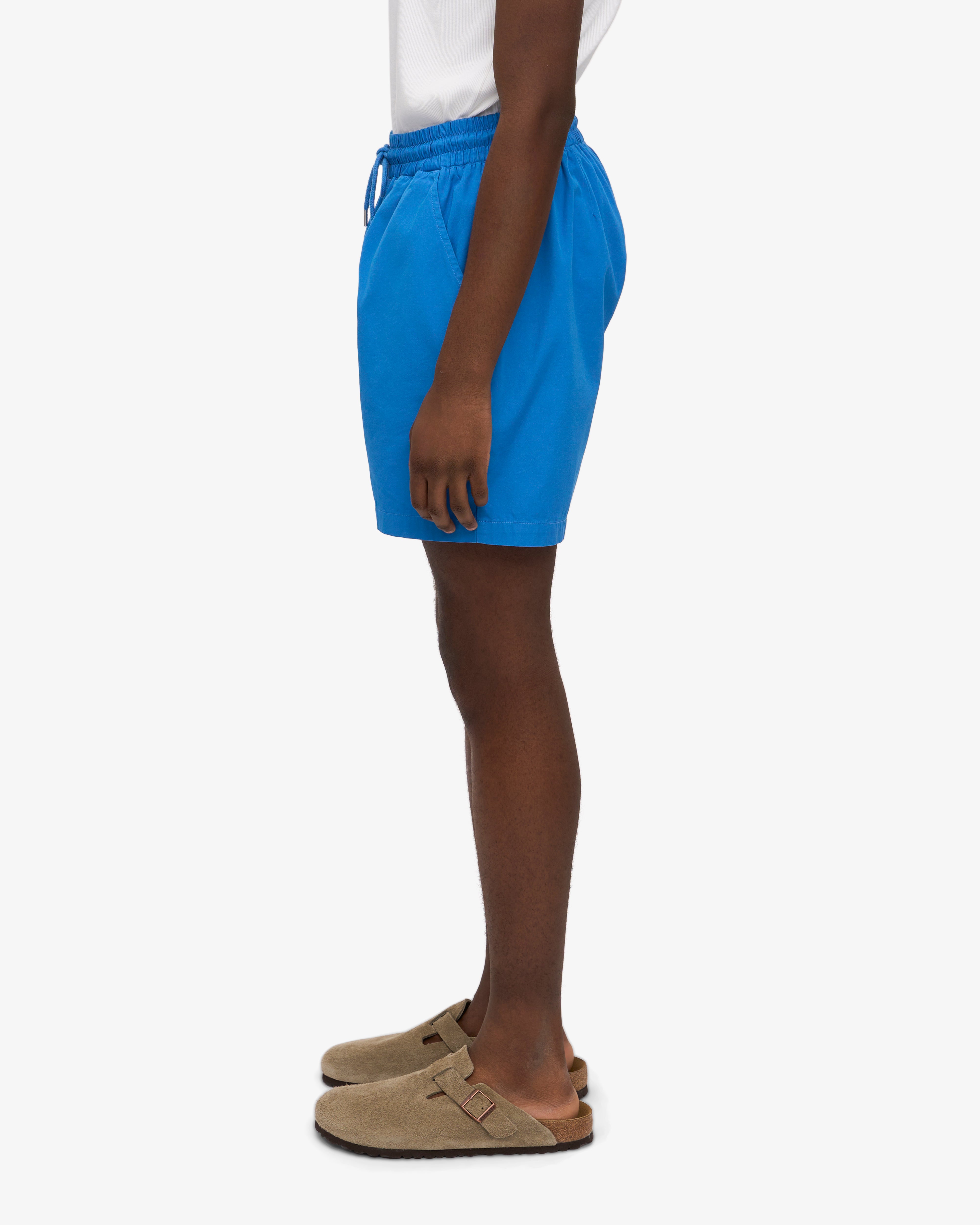 Organic Twill Shorts for Men & Women | Comfortable & Eco-Friendly Pacific Blue Casual Shorts | Perfect for Summer, Travel & Outdoor Activities