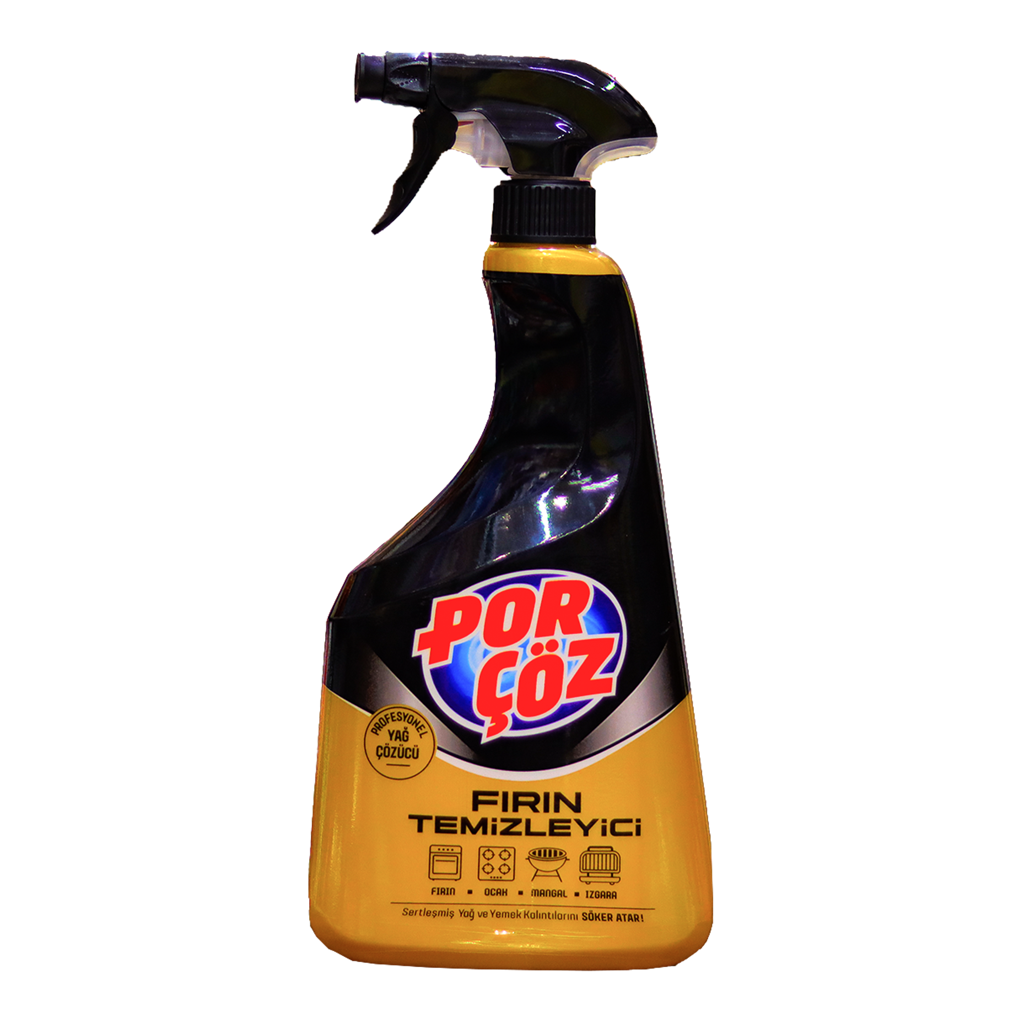 Porçöz Oven Cleaner Spray 750ml - Powerful Stain Remover for Ovens, Grills & Kitchen Appliances | Ideal for Deep Cleaning & Grease Removal