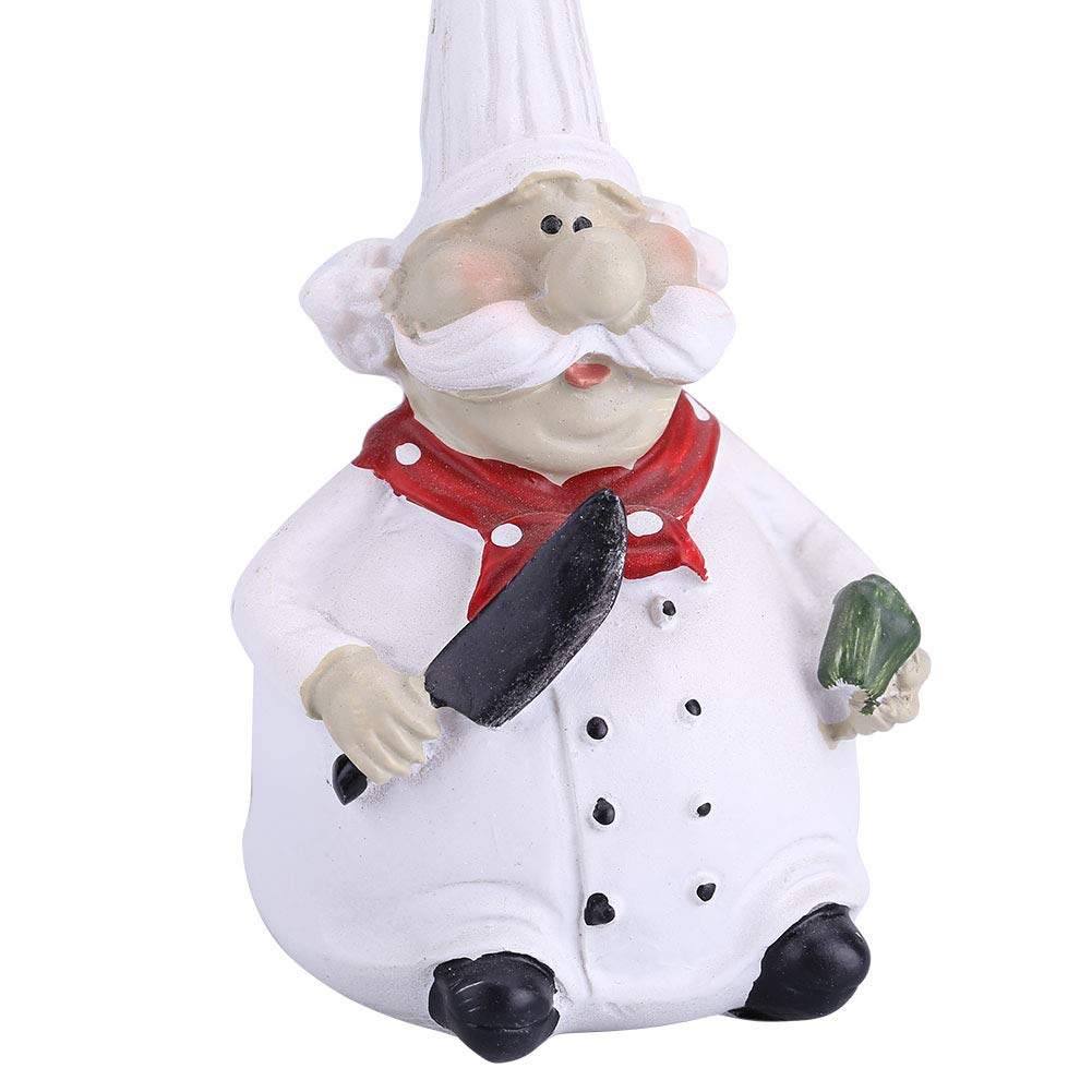 Resin Kitchen Chef Figurine - Creative Handmade Decor for Home, Restaurant & Cafe | Unique Gift for Cooks & Food Lovers | Perfect for Kitchen Decor, Themed Parties & Theater Props