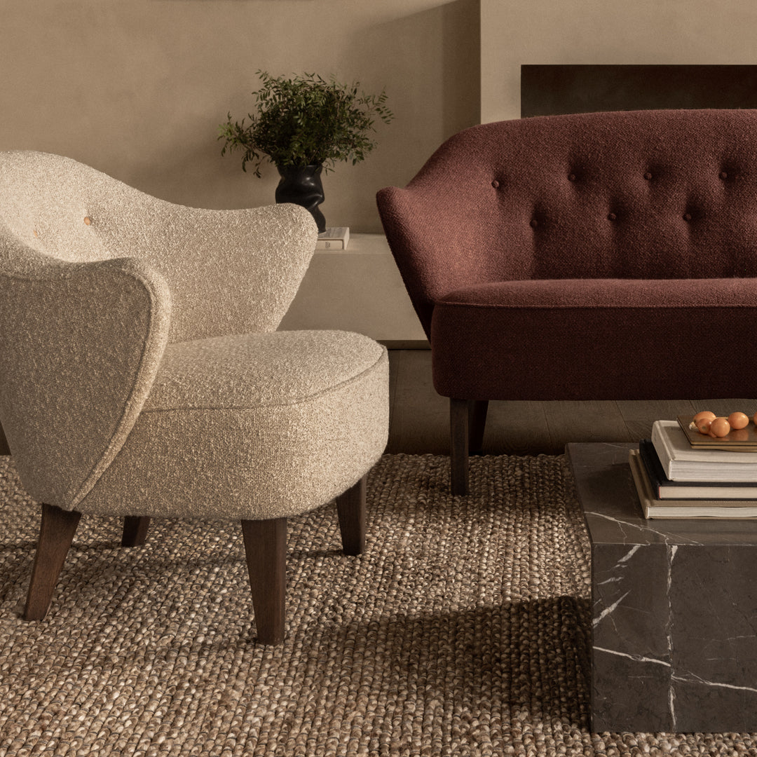 Ingeborg Fabric Sofa - Modern Comfortable Living Room Furniture for Home & Office - Perfect for Relaxing, Entertaining & Small Spaces