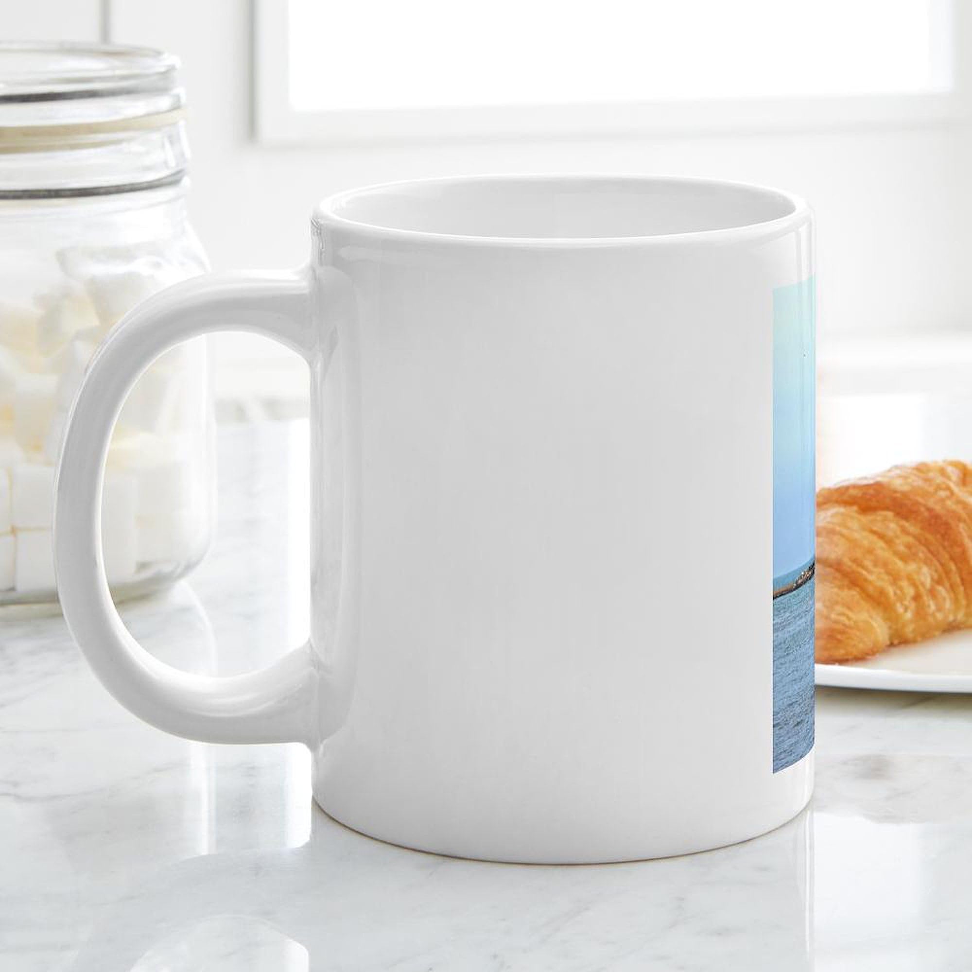 Michigan City Lighthouse 20 oz Ceramic Coffee Mug - Large Insulated Travel Cup for Hot & Cold Drinks - Perfect for Home, Office, Camping and Gifts
