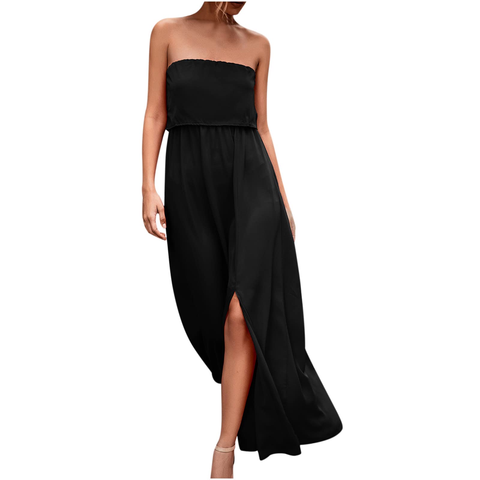 Mersrico Women's Summer Casual Sleeveless Round Neck Dress - Perfect for Beach Vacation, Outdoor Parties & Summer Fashion Outfits