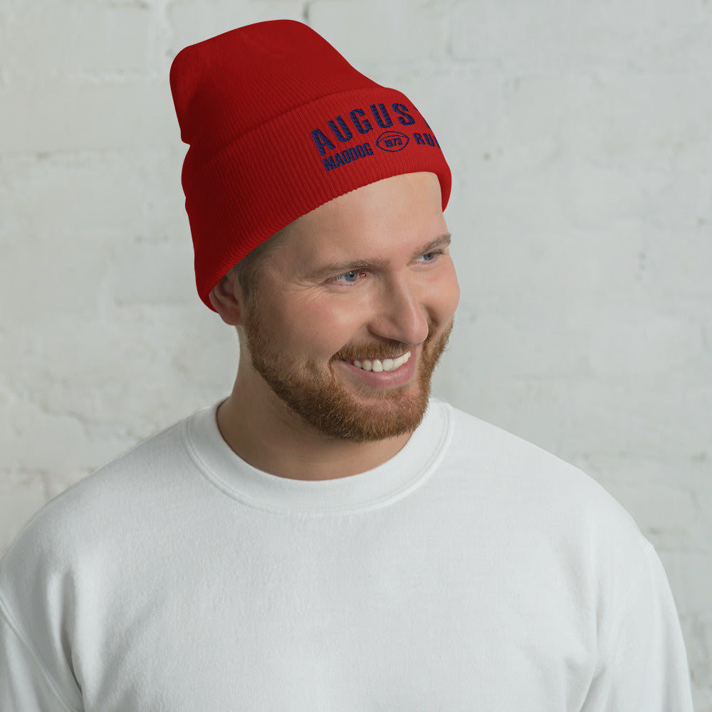 Augusta Maddog Rugby Cuffed Beanie - Warm Winter Hat for Men & Women - Perfect for Outdoor Sports, Football Games, and Cold Weather Activities