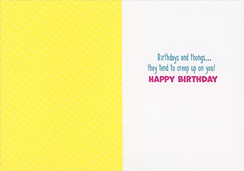 Avanti Press Funny Birthday Card for Women - Peach Wearing Thong Swimsuit Humorous Greeting Card | Perfect for Sister, Wife, Girlfriend Birthday Gifts & Bachelorette Parties