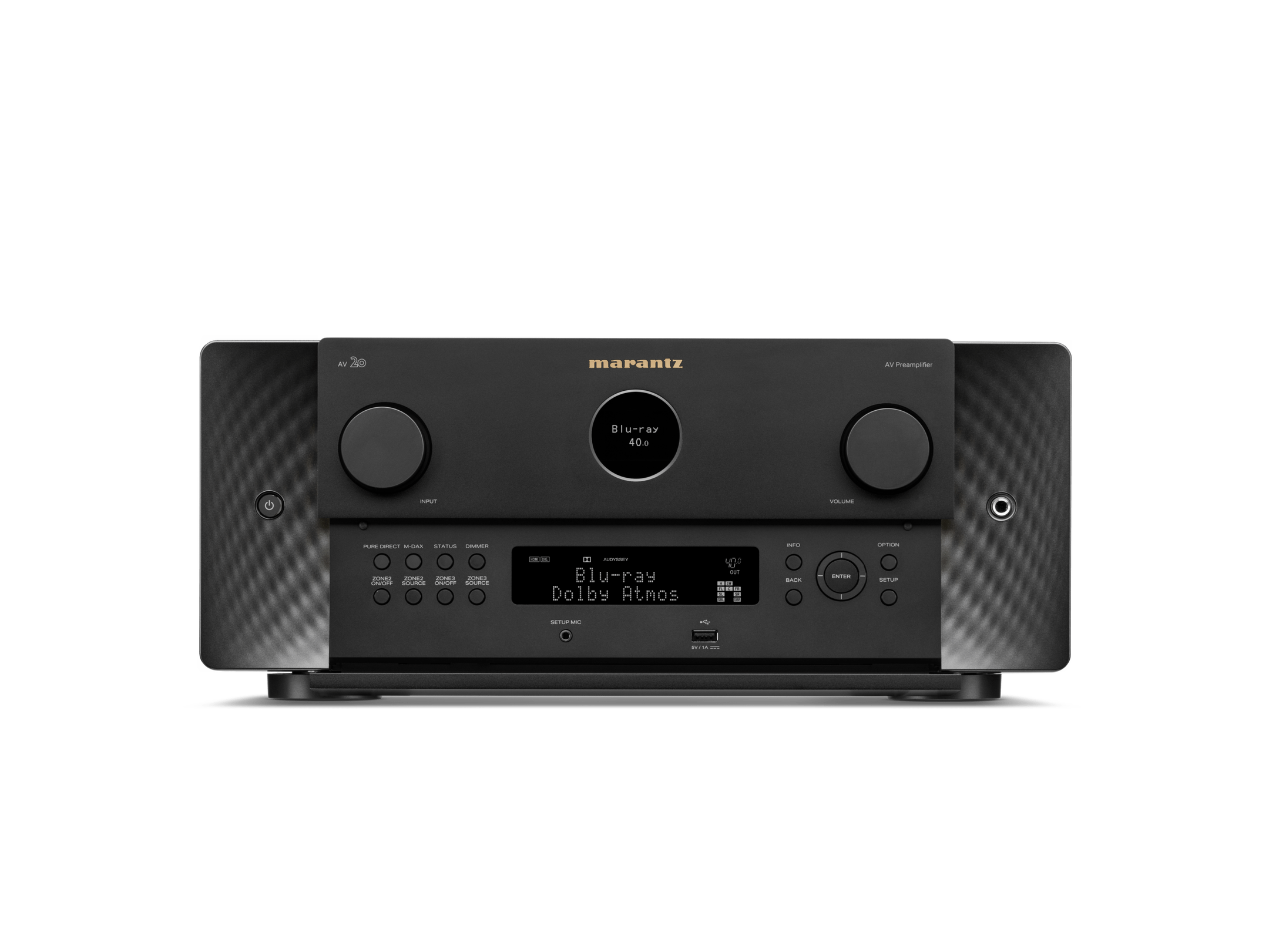 Marantz AV20 Reference 13.4 Channel Home Theater Preamplifier Processor - Premium Audio for Immersive Movie Nights & Music Listening
