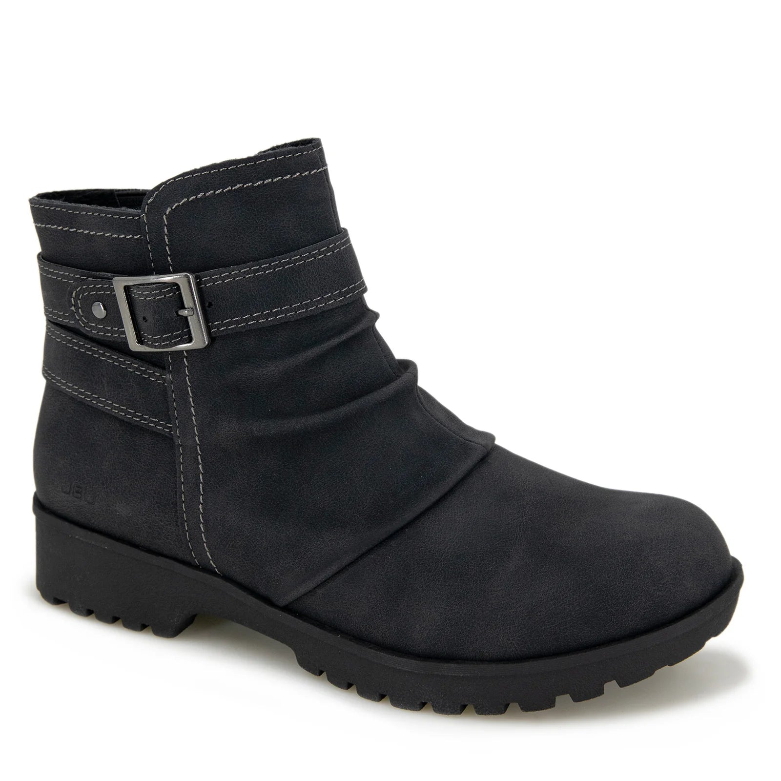JBU Betsy Black Women's Comfortable Slip-On Sneakers - Lightweight Walking Shoes for Casual Wear, Travel & Everyday Use