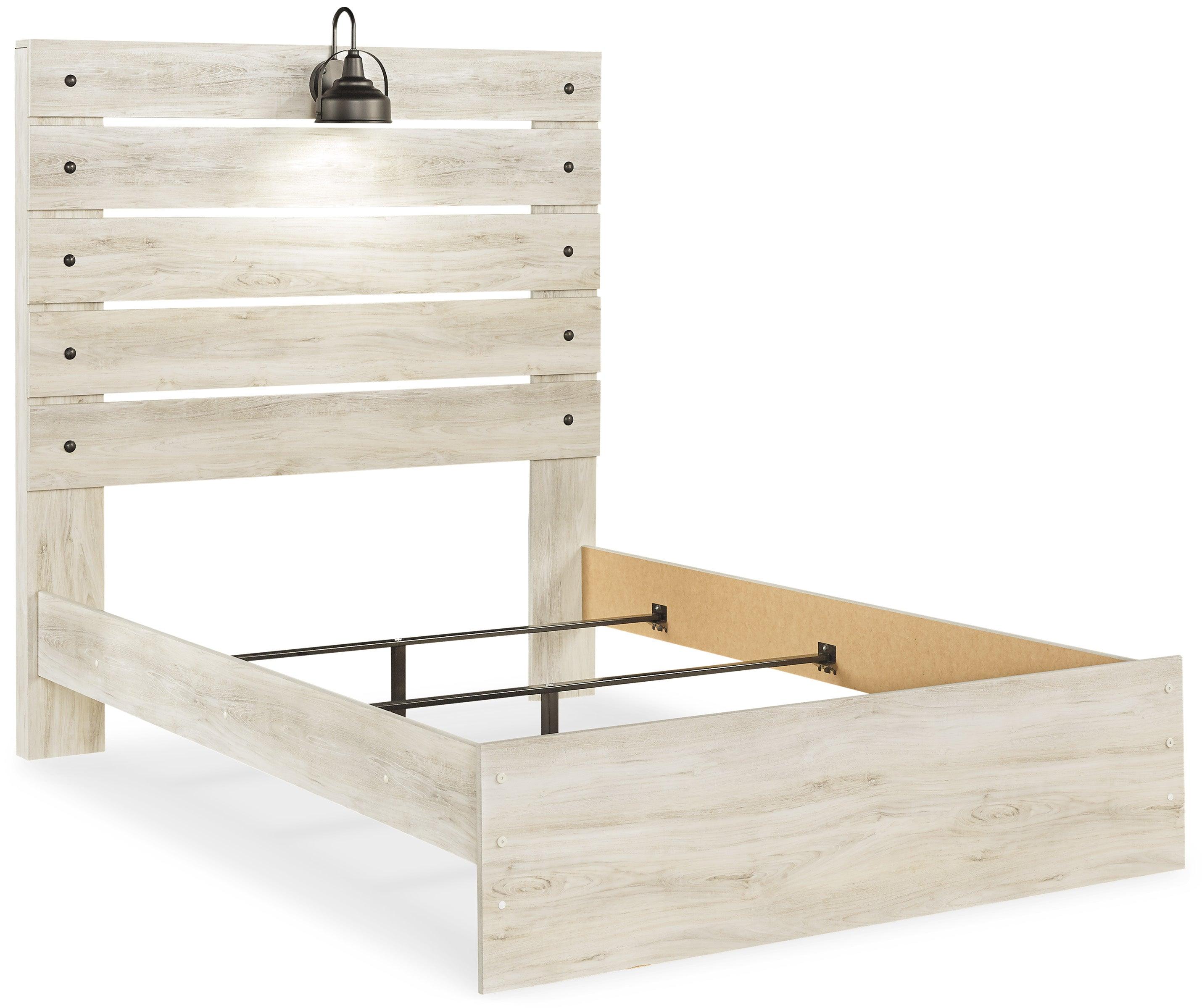 Cambeck Full Size Bed Frame B192 - 87/84/86 Inch Sturdy Platform Bed with Wooden Slats - Perfect for Bedroom, Guest Room & Dormitory