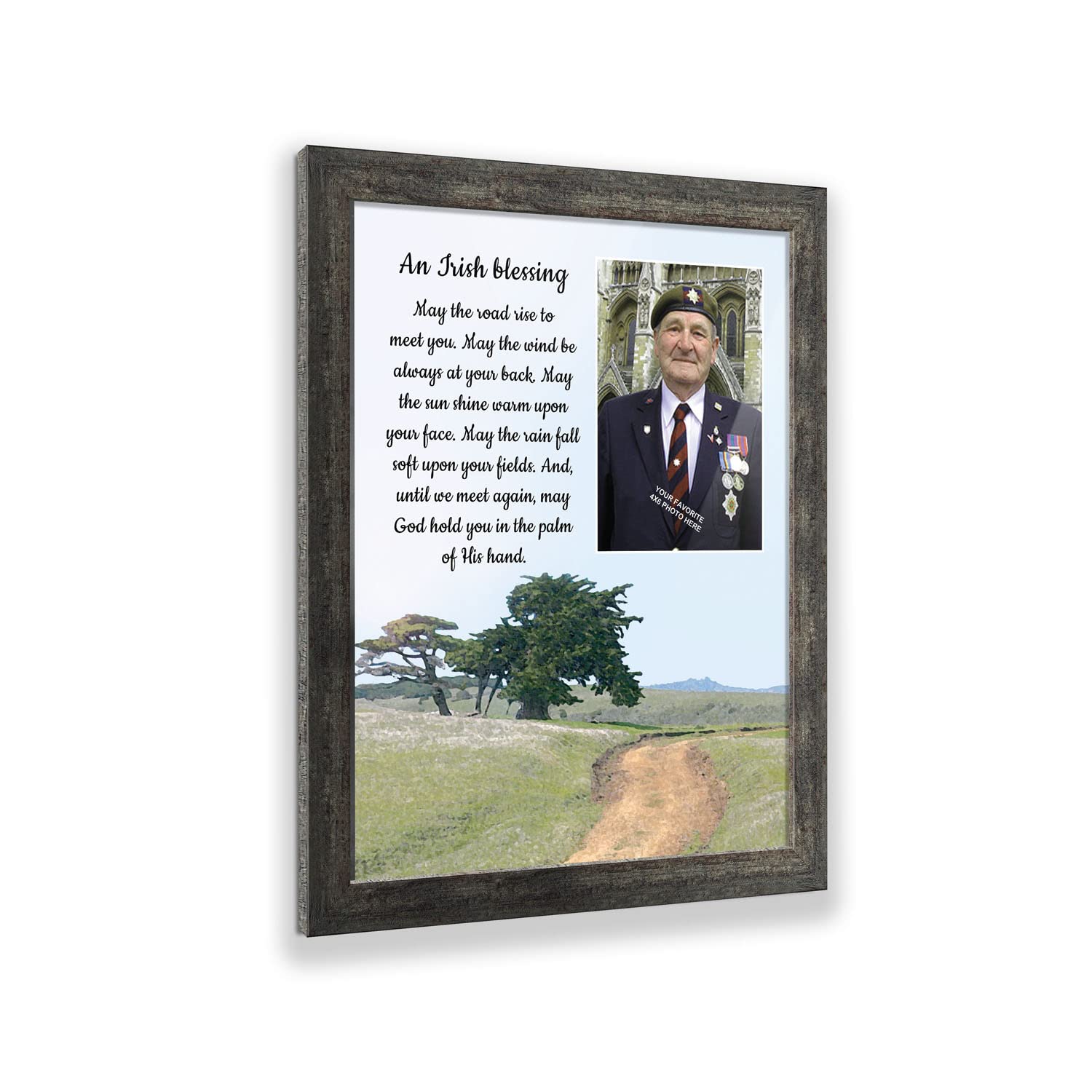 Celtic Irish Blessing Wall Decor - 'May the Road Rise Up to Meet You' Wooden Sign, Irish Home Decor for Housewarming Gifts, Women's Irish-Themed Presents - Perfect for St. Patrick's Day Decor, Irish Pub Wall Art & New Home Blessings