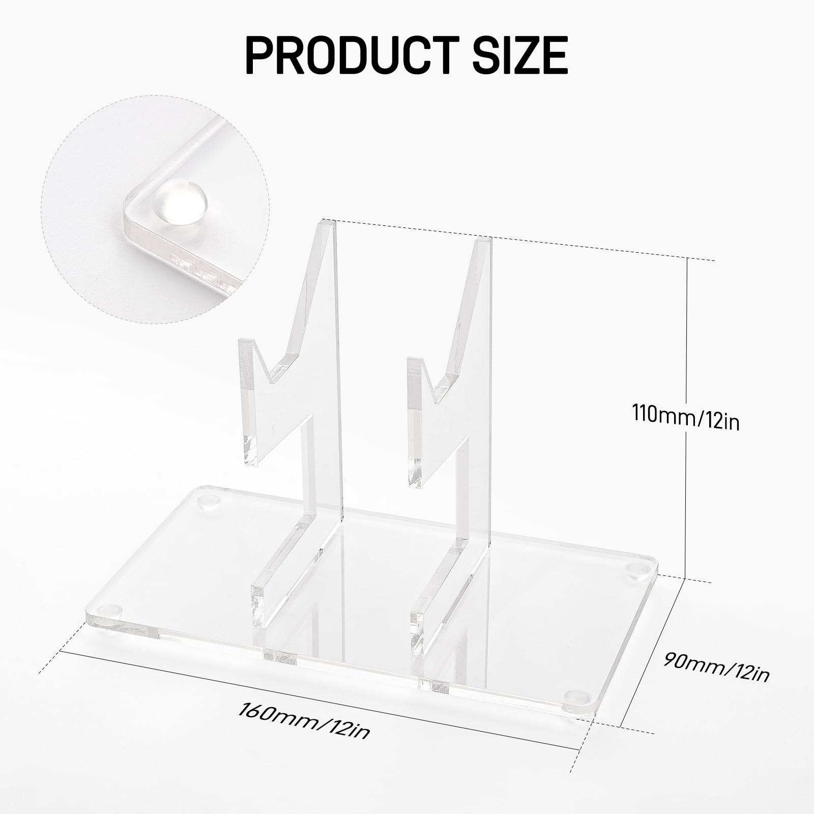 Universal Controller Stand for Xbox, PS5, Switch & PC - Transparent Display for Gaming Setup