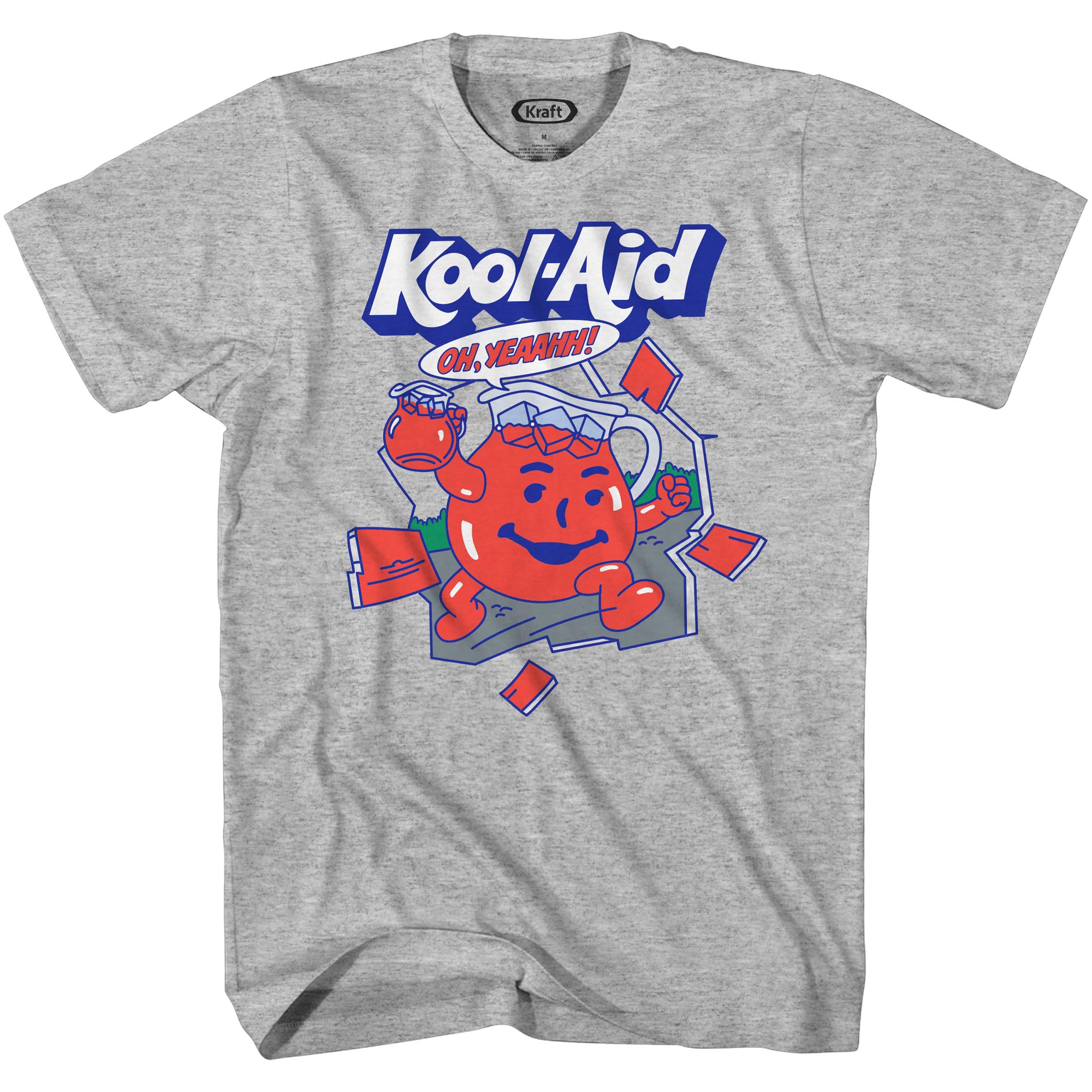 Kool-Aid Men's 'Oh Yeah' Graphic T-Shirt - Fun Drink Mix Inspired Casual Tee for Parties, Gaming & Pop Culture Fans