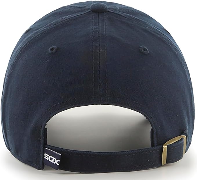 47 Brand Chicago White Sox Cooperstown Cleanup Adjustable Baseball Cap - Navy Blue - Perfect for Games, Tailgating & Everyday Wear