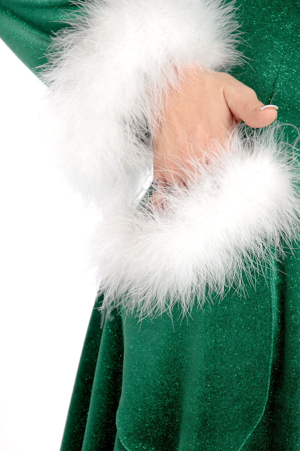 Cozy Mistletoe Hooded Long Robe for Women - Soft Winter Loungewear for Relaxing at Home