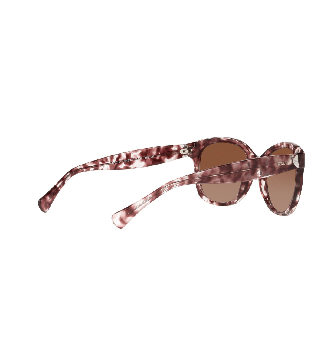 Ralph Ra5191 Shiny Spotted Brown Polarized Sunglasses for Men & Women - UV Protection, Fashionable Outdoor Accessories for Driving, Beach, and Travel