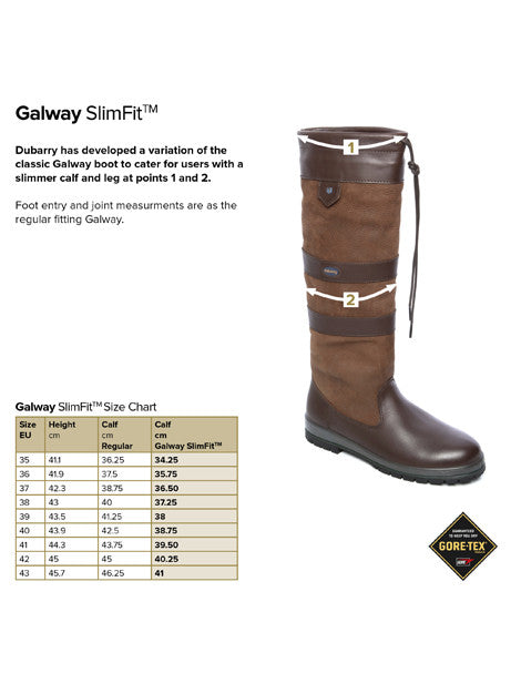 Dubarry Galway Slim Fit Waterproof Leather Boots for Men - Stylish & Durable Outdoor Footwear for Hiking, Riding & Country Walks