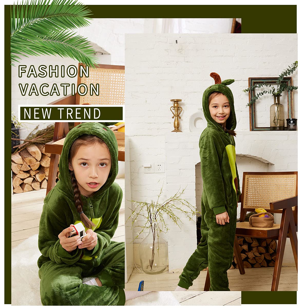 Cozy Kids Brown Bear Costume Onesie Pajamas - Soft Flannel Animal Outfit for Boys & Girls | Perfect for Halloween, Christmas Gifts & Family Photo Shoots