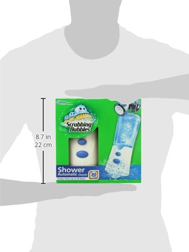 Scrubbing Bubbles Automatic Shower Cleaner Starter Kit - 34 oz | Effortless Bathroom Cleaning for Sparkling Tiles & Glass | Perfect for Daily Shower Maintenance & Deep Cleaning