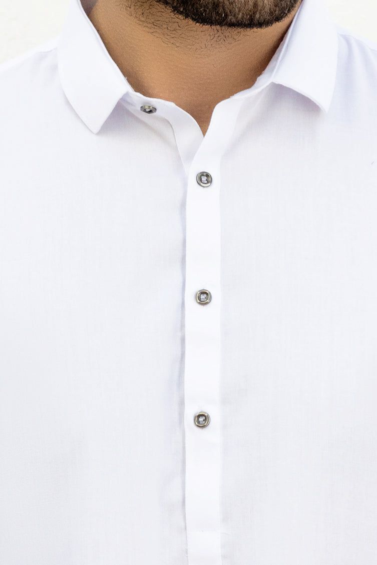 Premium Blended White Kameez Shalwar by J. Junaid Jamshed - Traditional Pakistani Outfit for Men - Perfect for Eid, Weddings & Special Occasions