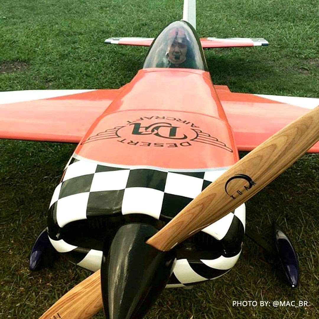XOAR PJD 22x7 Inch 2-Blade Laminated RC Airplane Propeller for Gas RC Planes - Durable Wooden Prop for Aerobatic Flying, 3D Maneuvers & Scale Model Aircraft