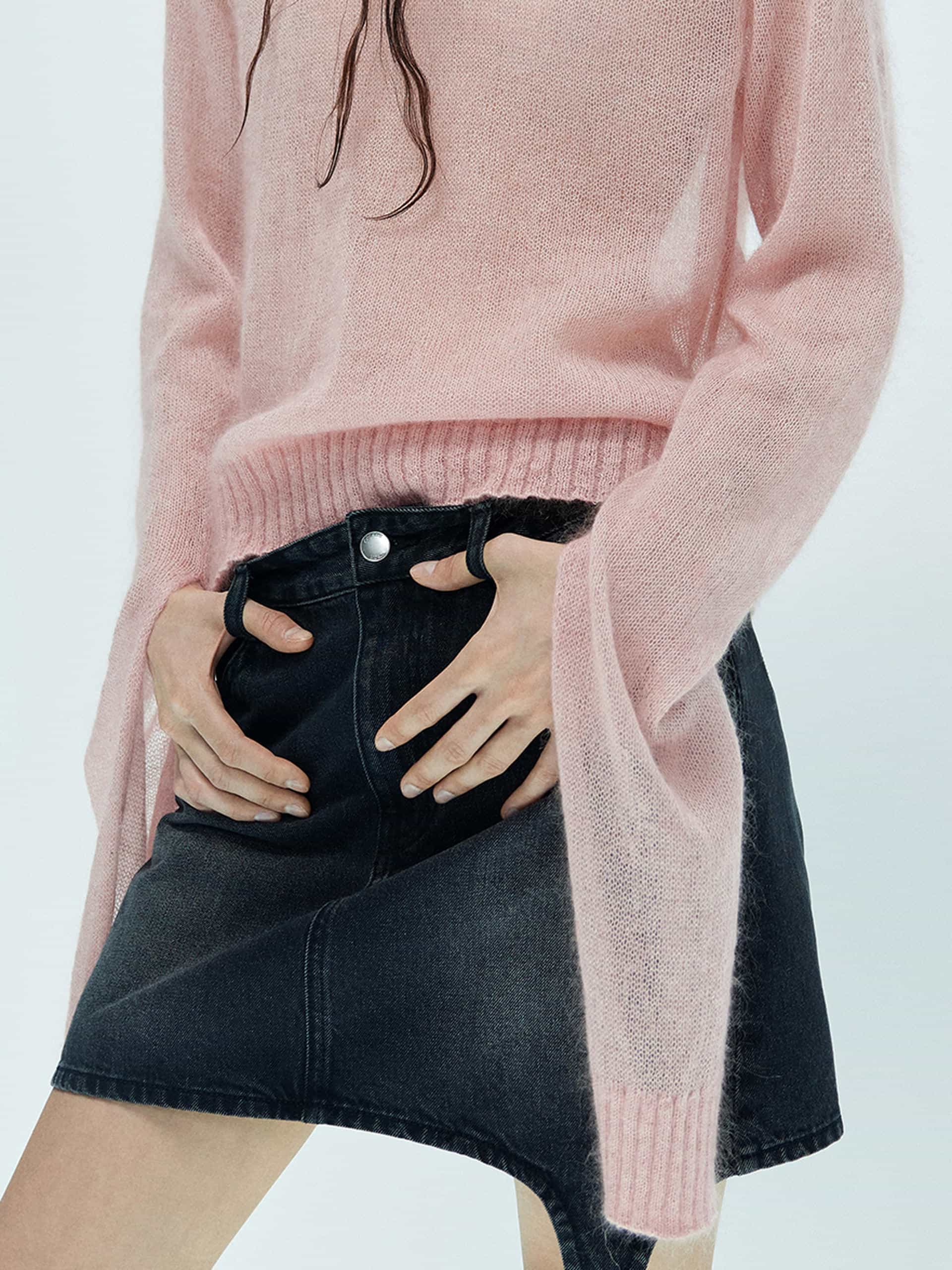 Lightweight Sheer Sweater for Women - Soft Breathable Knit Pullover - Perfect for Layering, Office Wear & Casual Outfits