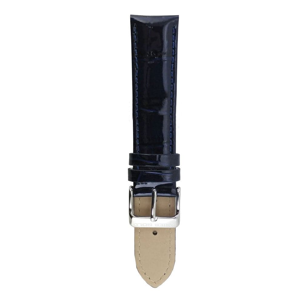 ARIES GOLD OXFORD BLUE AG L0004 22mm Genuine Leather Watch Strap - Perfect for Dress Watches & Formal Occasions