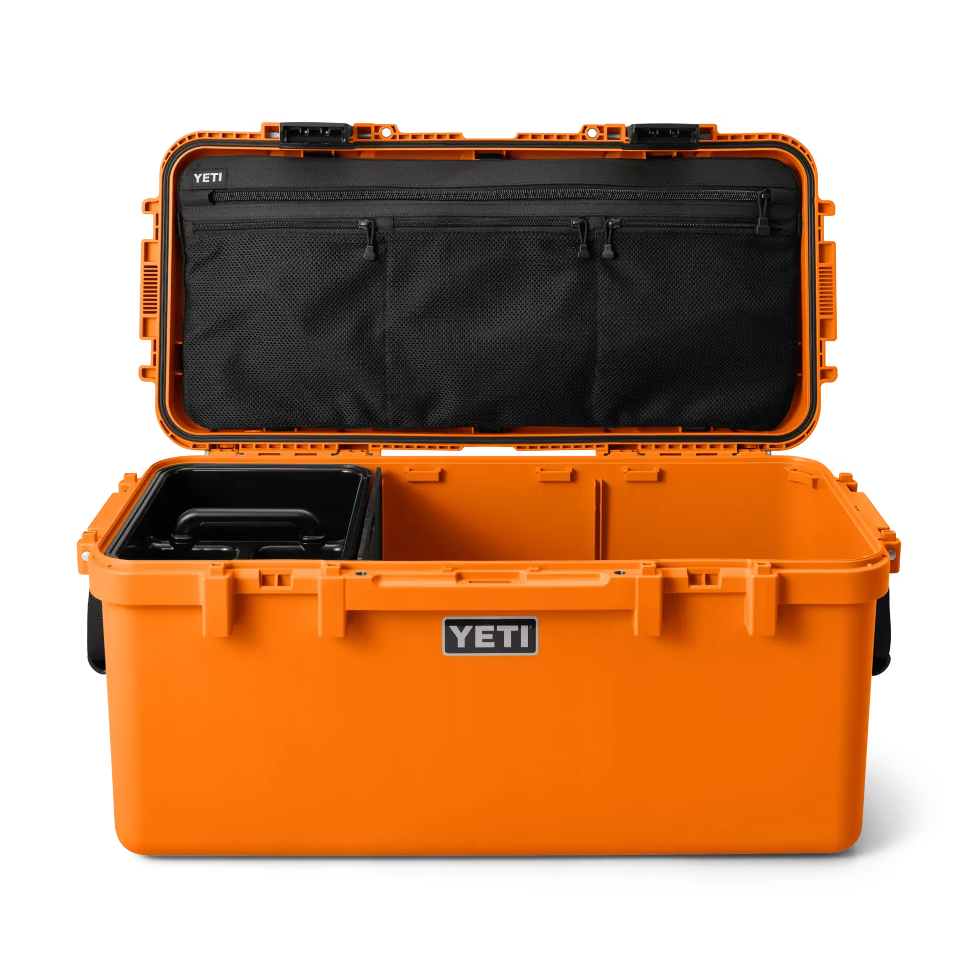 LoadOut GoBox 60 - Heavy Duty Waterproof Storage Box | King Crab Orange | Perfect for Camping, Hiking & Outdoor Gear Organization