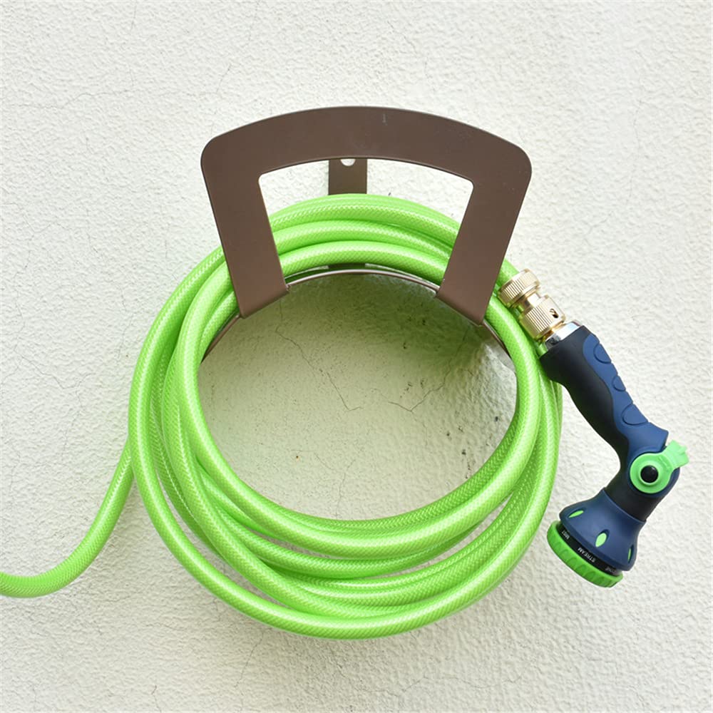Heavy Duty Metal Garden Hose Holder Wall Mount - Durable Outdoor Water Hose Storage Bracket for Yard, Garage & Garden Organization | Perfect for Lawn Care, Car Washing & Outdoor Cleaning