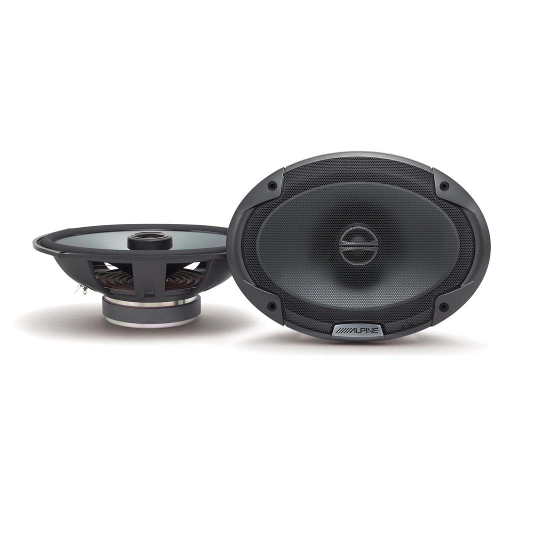 Alpine SPE 6090 Type E 6x9 2-Way Coaxial Car Speakers - 300W Peak Power - High-Quality Sound for Cars, Trucks & SUVs - Perfect for Upgrading Factory Audio Systems & Enhancing Road Trip Music Experience
