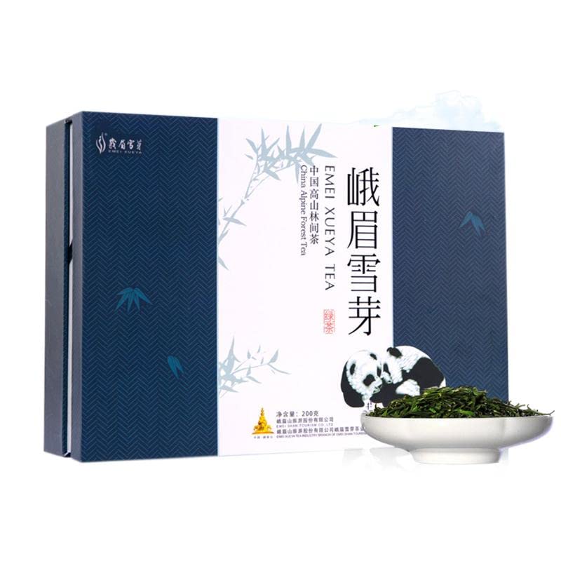 Premium Sichuan Mountain Green Tea 200g - Spring Harvest Loose Leaf Tea Gift Box for Relaxation, Gifts & Daily Wellness