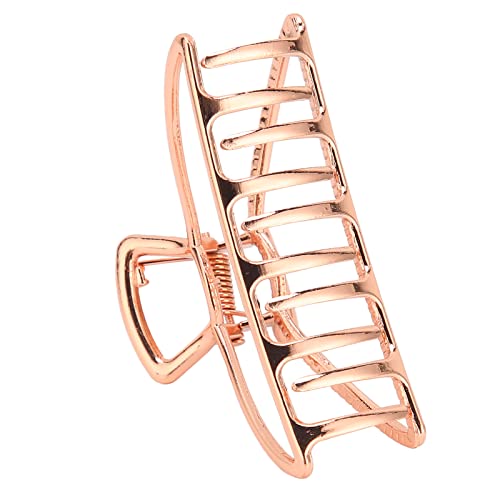 Lightweight Hair Claw Clips for Women - Rose Gold Hair Accessories with Rounded Edges & Durable Jaw for Ponytails, Buns & Styling | Perfect for Everyday Wear, Work & Special Occasions