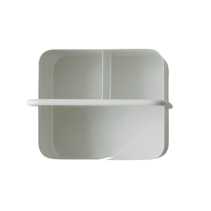 DESIGNSTUFF White Square Storage Caddy & Organizer Box - Multipurpose Home & Office Storage Solution for Bathroom, Kitchen, Desk, and Craft Supplies Organization