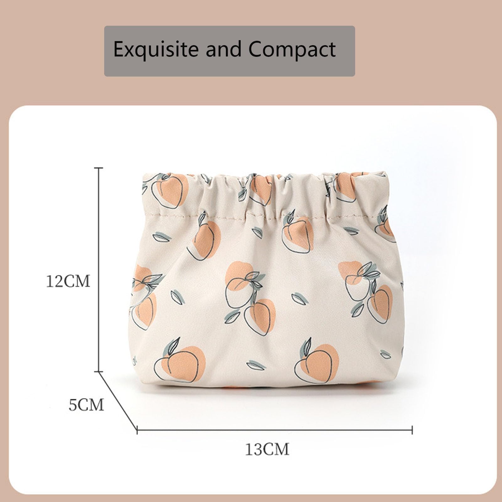 Portable Mini Storage Bag for Purse - No Zipper Self-Closing Purse Organizer - Perfect for Cosmetics, Jewelry & Small Essentials - Travel, Work & Everyday Use