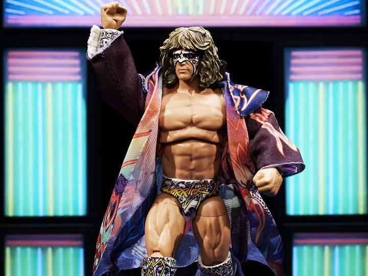 WWE Ultimate Edition Greatest Hits Ultimate Warrior Action Figure - Collectible Wrestling Toy for Fans & Display