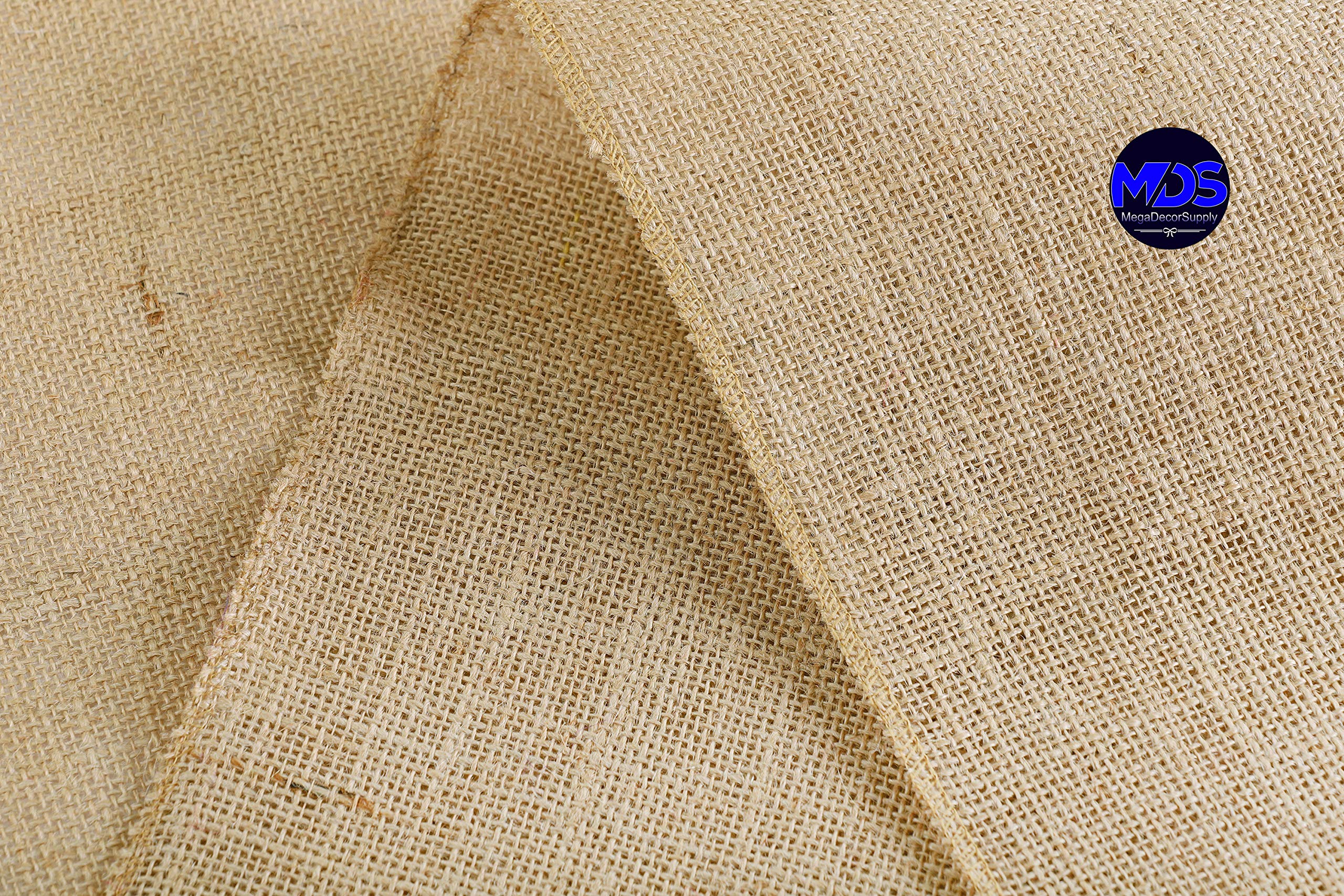Natural Jute Burlap Table Runner 12x50 Inches - Farmhouse Wedding Decor, Rustic Centerpiece for Outdoor Tables & Woven Placemats - Perfect for Barn Weddings, Country Events & Home Decor
