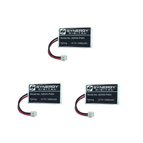 AT&T BT191545 3-Handset Cordless Phone Combo Pack with 3 x SDHS-P904 Rechargeable Batteries - Ideal for Home & Office Communication