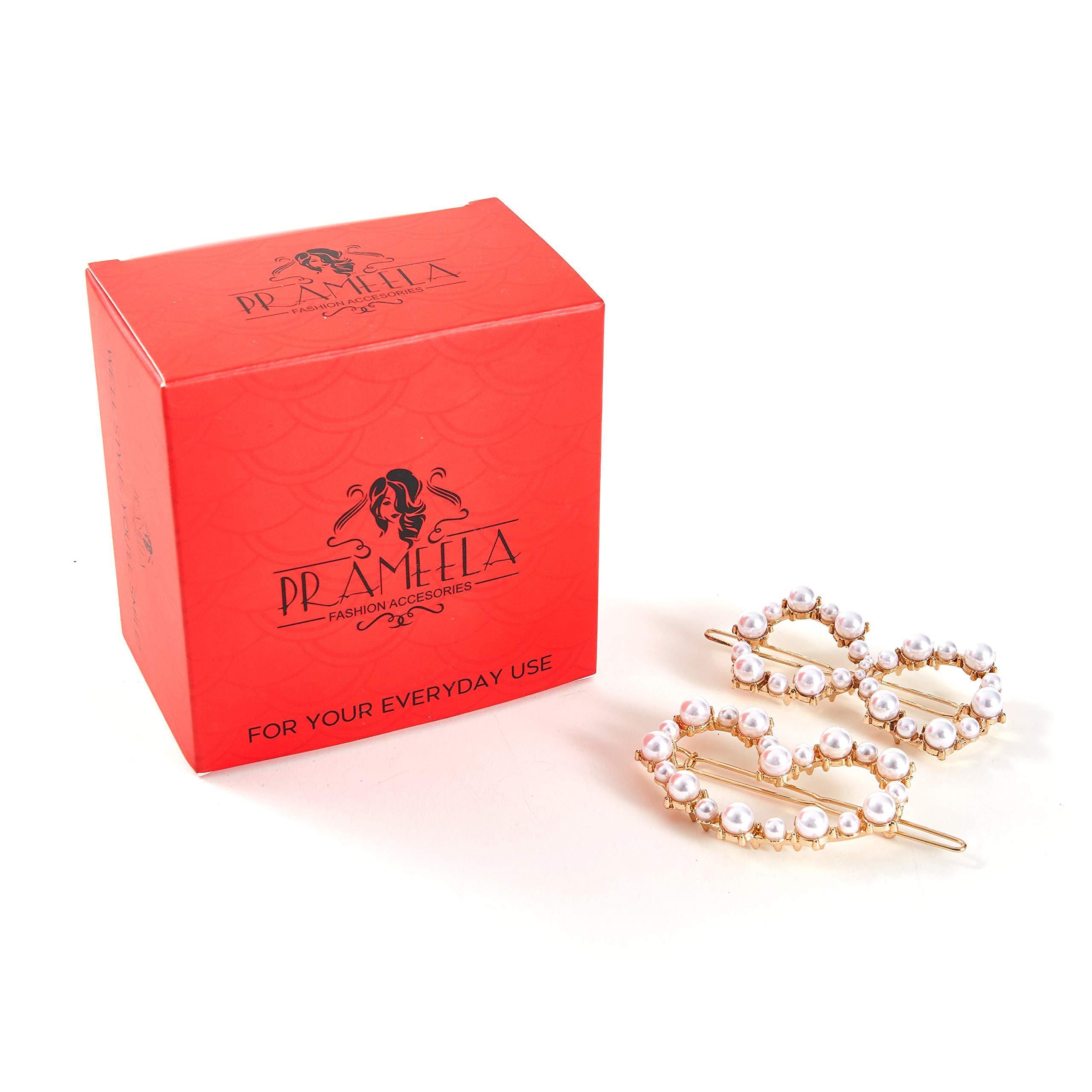 Elegant Crystal Pearl Hair Clips for Women - Metal Hair Barrettes, Bobby Pins & Hair Accessories - Perfect for Weddings, Parties & Everyday Style