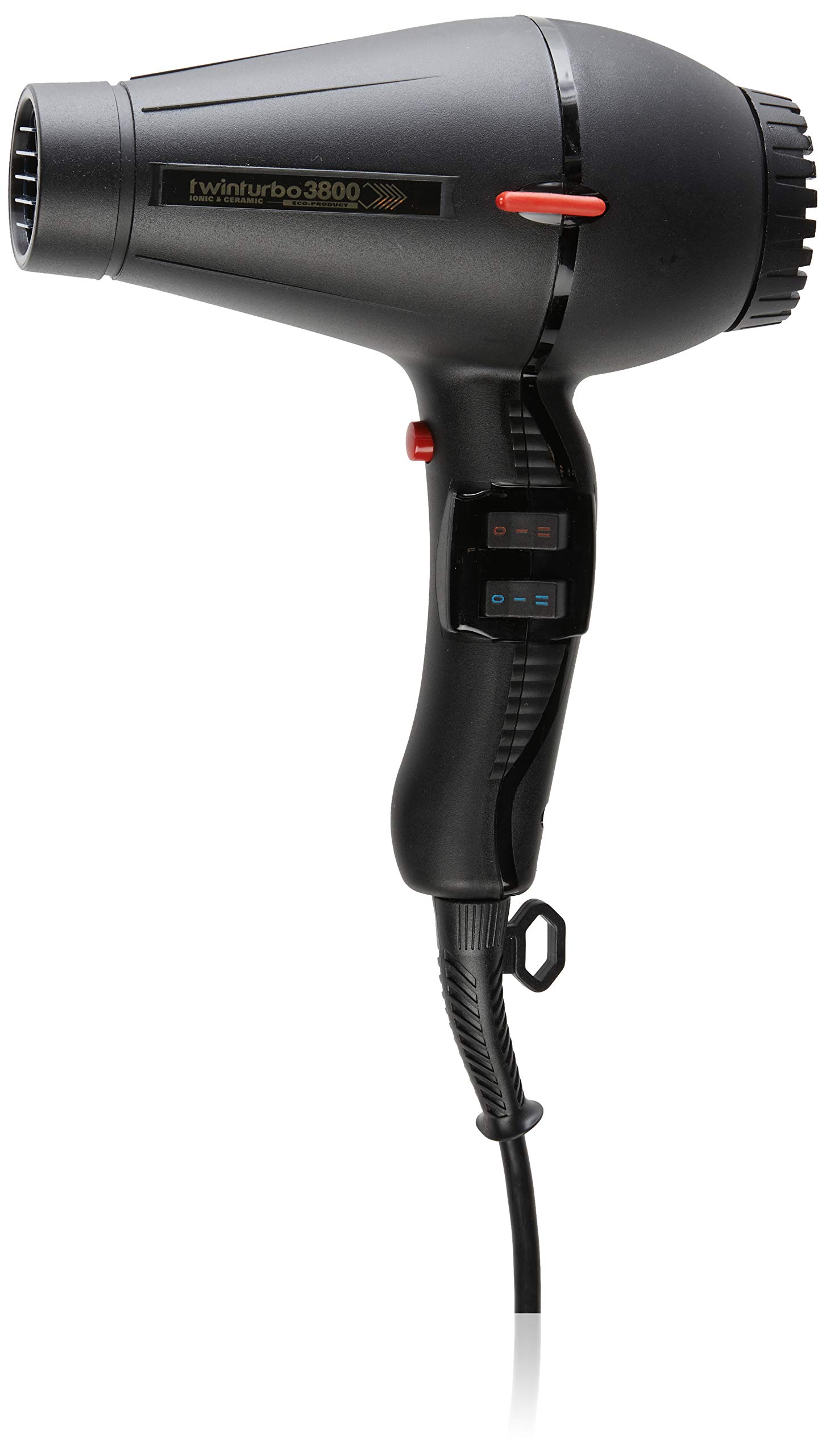 Twin Turbo 3800 Ionic & Ceramic Hair Dryer - Professional Salon Blow Dryer with Negative Ion Technology for Frizz-Free Shine - Perfect for Home & Salon Use