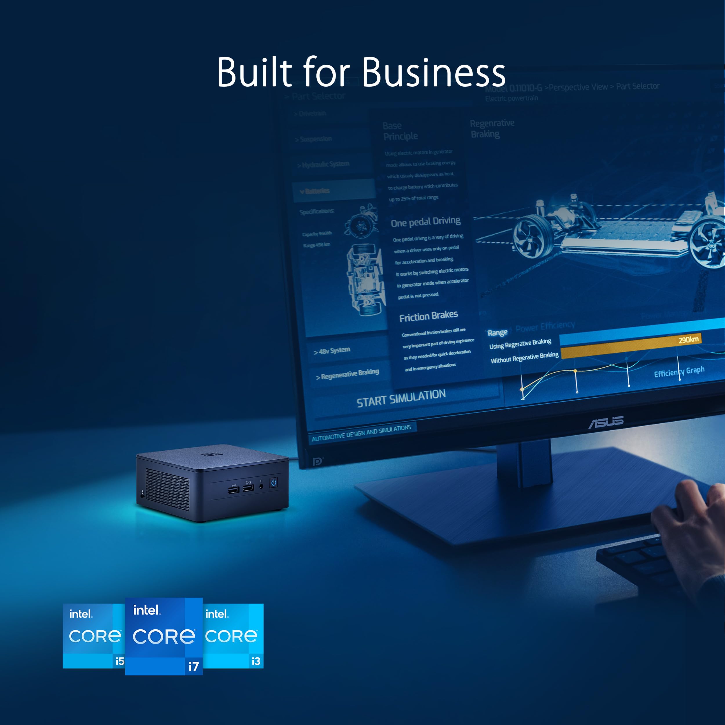 ASUS NUC 13 Pro Tall Barebone Mini PC - Intel 13th Gen Core i7-1360P Processor, 64GB DDR4 RAM, Triple Storage, Thunderbolt™ 4, WiFi 6E & Bluetooth 5.3, VESA Mount Included - Perfect for Home Office, Gaming & Content Creation