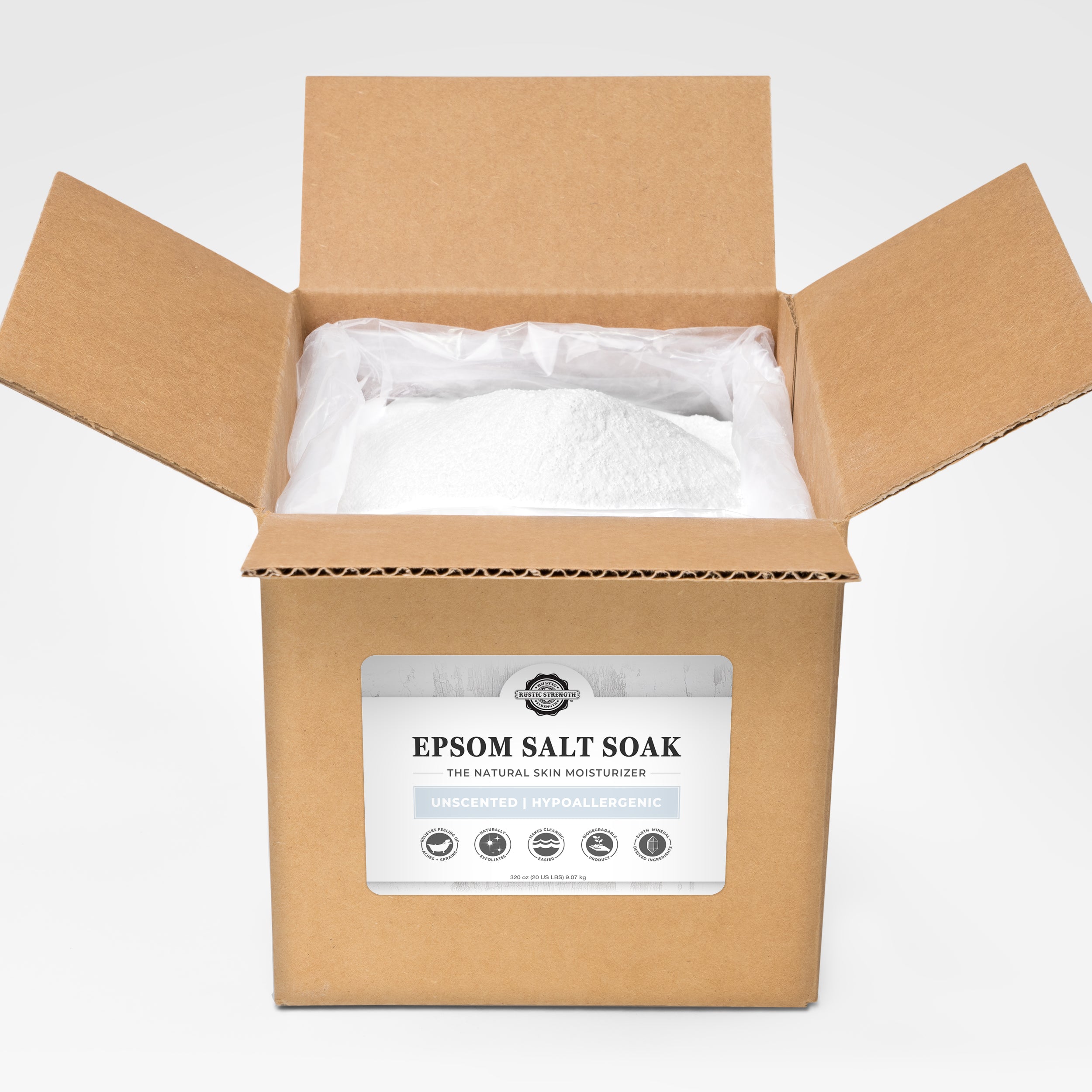 Pure Unscented Epsom Salt for Soaking - Muscle Relaxation & Stress Relief | Perfect for Bath, Foot Soak & Post-Workout Recovery