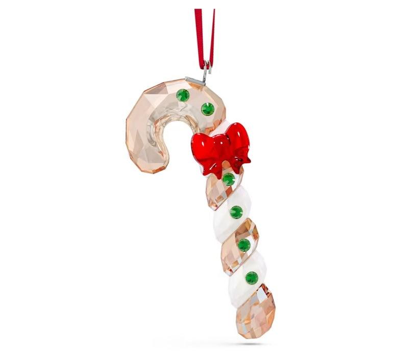 Festive Gingerbread Candy Cane Christmas Ornament - Holiday Decor for Tree, Home & Party Decoration