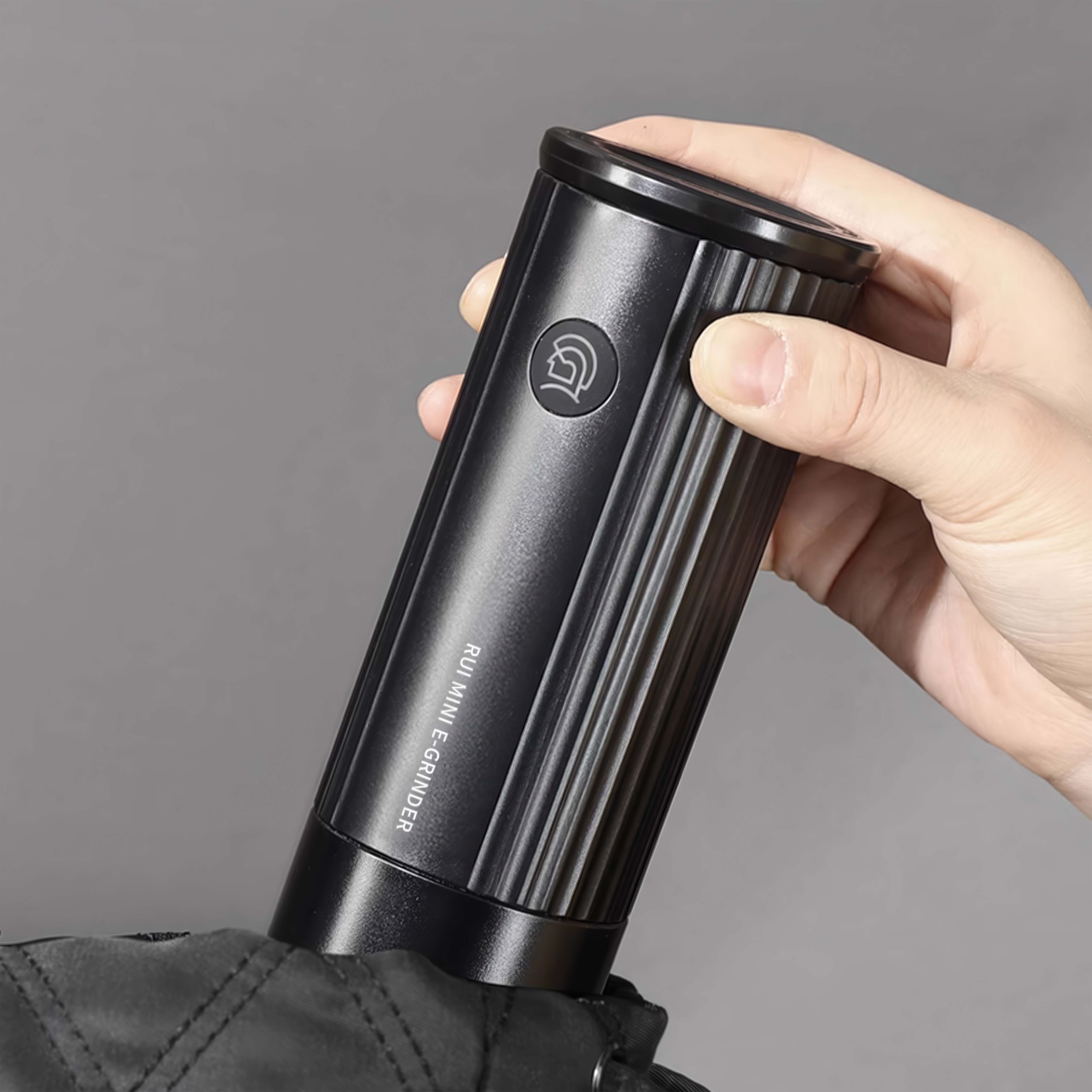 Mini Rui Compact Travel Coffee Grinder - Portable Electric Burr Mill for Espresso, French Press & Pour Over - Perfect for Camping, Office & Home Use