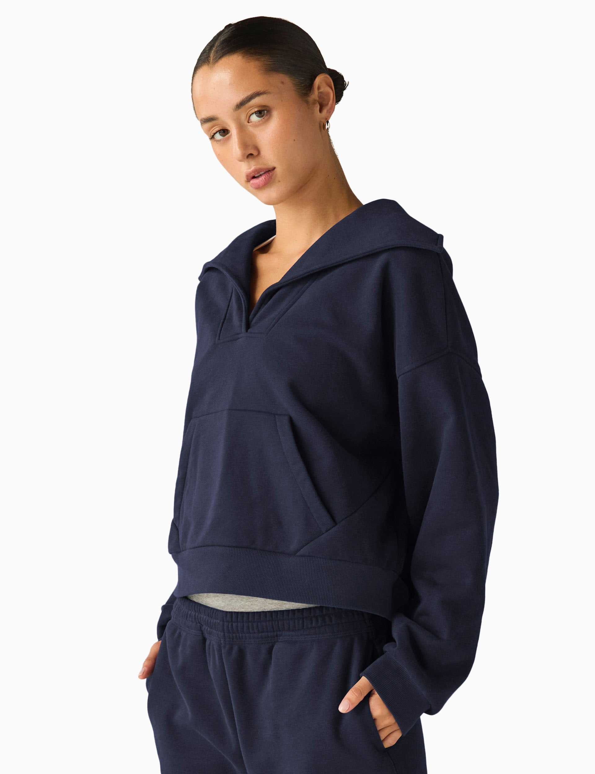 Street Smart Pullover Hoodie - After Dark Navy Color | Comfortable & Stylish Men's Sweatshirt for Casual Wear, Outdoor Activities & Night Outfits