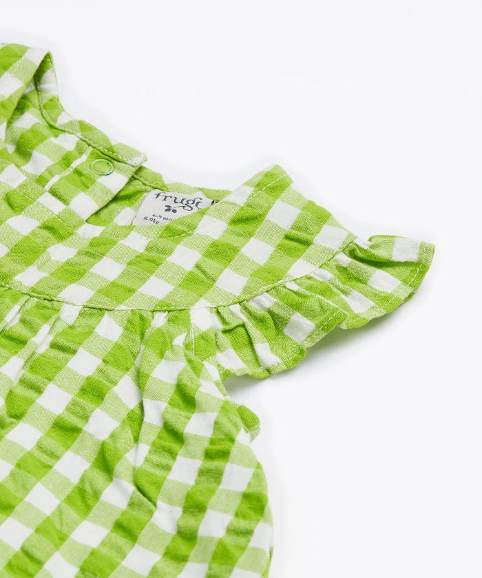 Myrtle Body Dress - Macaw Gingham Donkey Print Summer Dress for Women | Beachwear, Vacation Outfit, Casual Day Dress