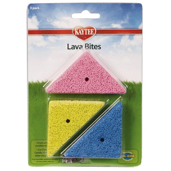 Kaytee Lava Bites Natural Mineral Chews for Small Pets - Hamster, Gerbil & Mouse Treats for Dental Health & Enrichment | Perfect for Cage Toys & Chewing Activity