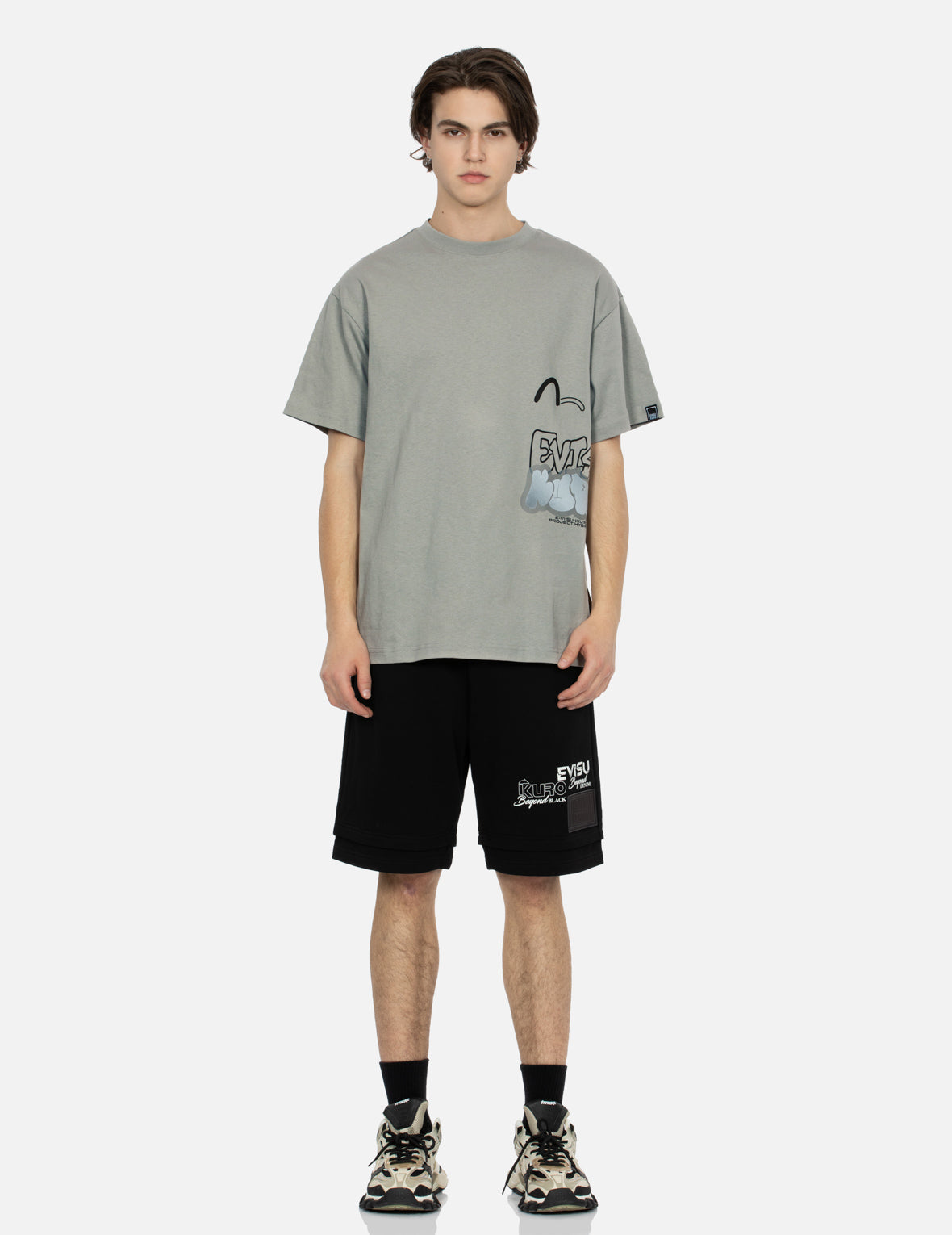 Seagull and Graffiti Logo Print Relaxed Fit T-Shirt for Men | Trendy Graphic Tee for Casual Wear, Street Style & Summer Outfits