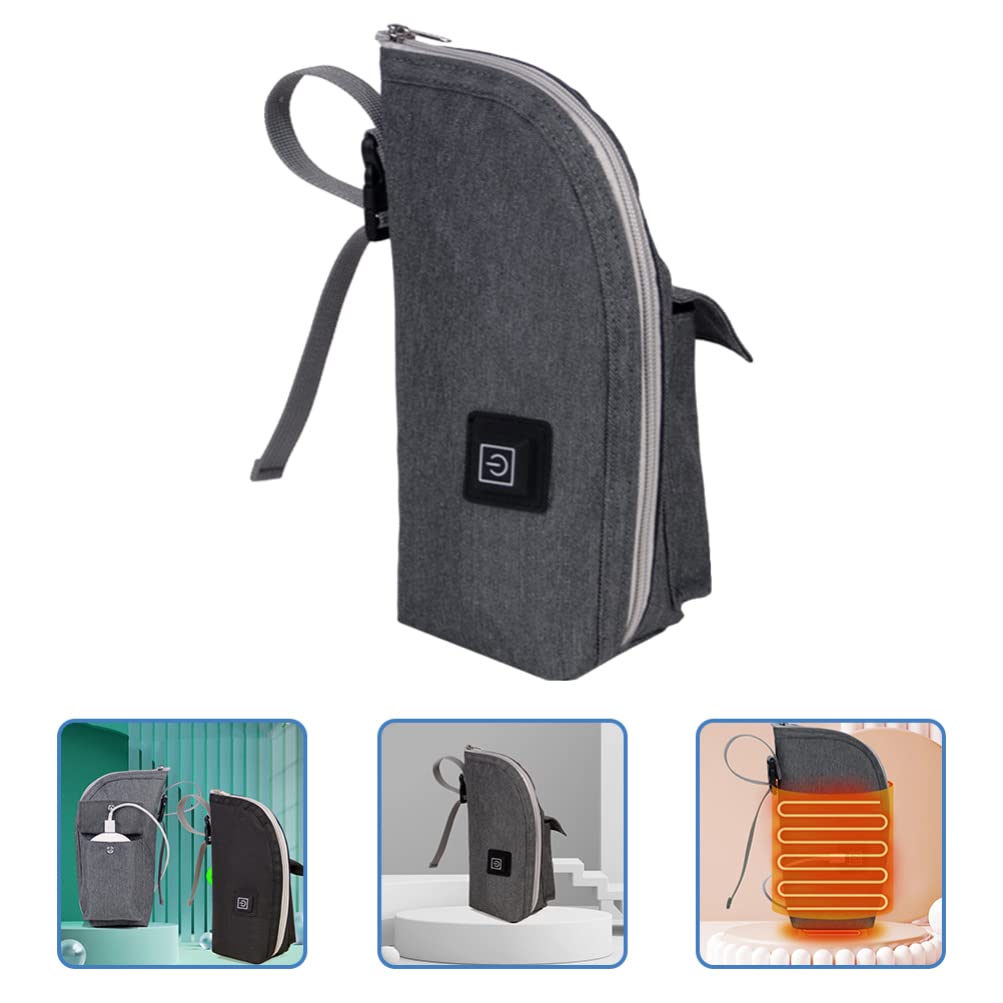 **Portable USB Milk Bottle Warmer - Baby Bottle Heater & Keeper for Travel, Car, and On-the-Go - Insulated Oxford Cloth Feeding Bag for Infants (Perfect for Road Trips, Outings, and Daily Use)**