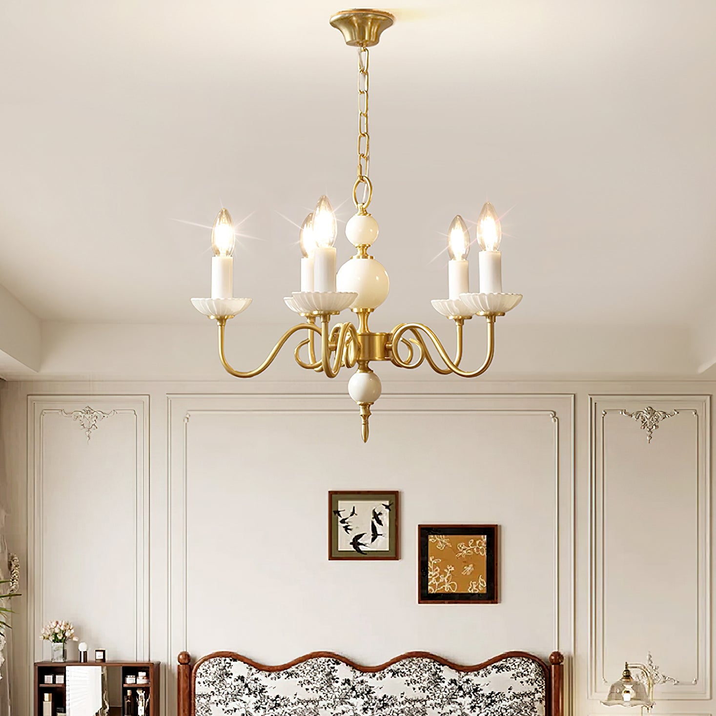 Carlita Chandelier - Elegant Crystal Ceiling Light Fixture for Dining Room, Living Room & Bedroom | Modern Home Decor Lighting