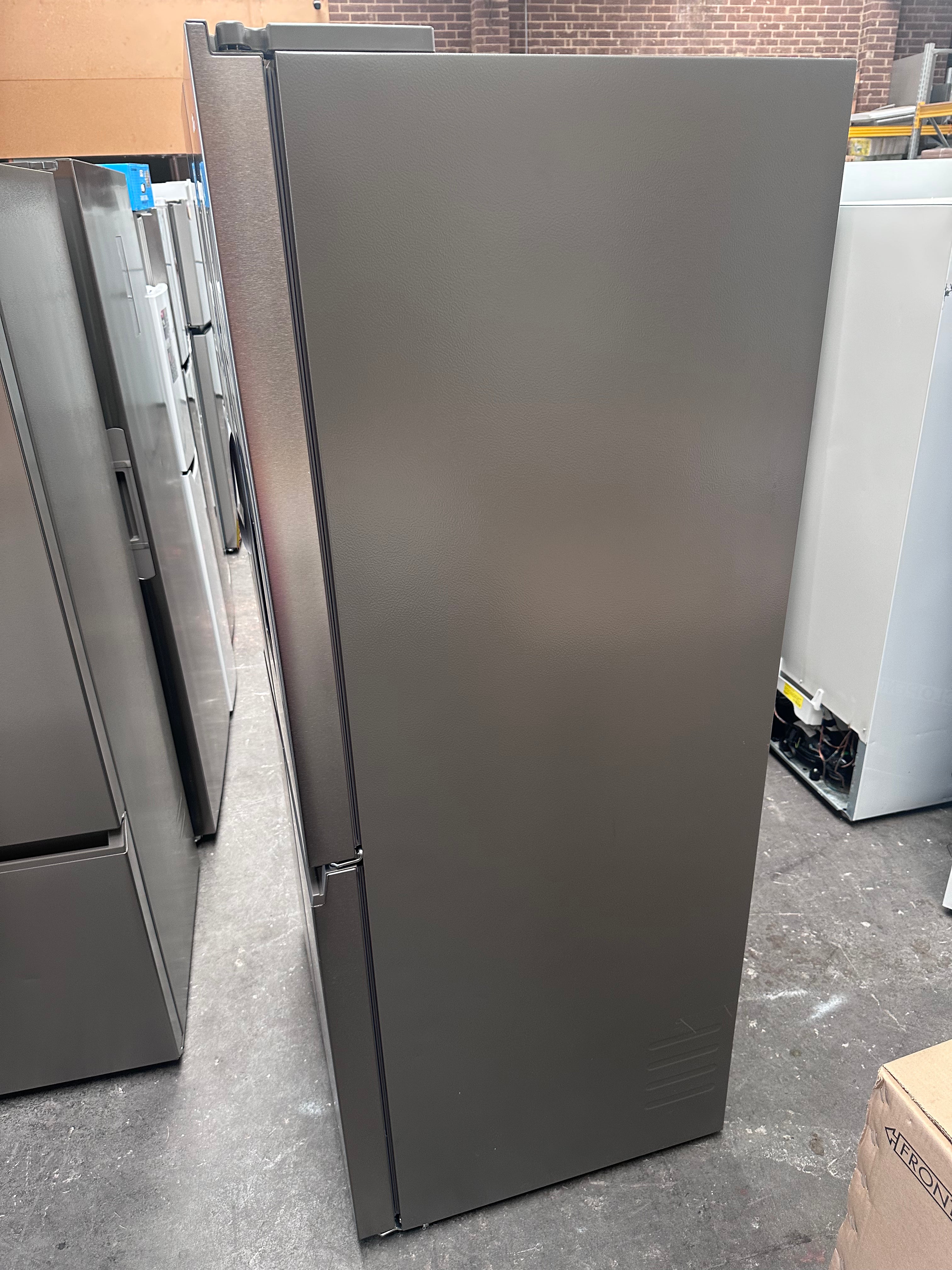 Haier 507L Quad Door Refrigerator Freezer - Stainless Steel Finish, Energy Star Certified (HRF580YPS) - Perfect for Large Families, Entertaining & Modern Kitchens [Factory Second]