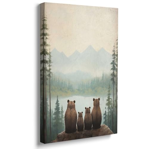 green brown beige bear art