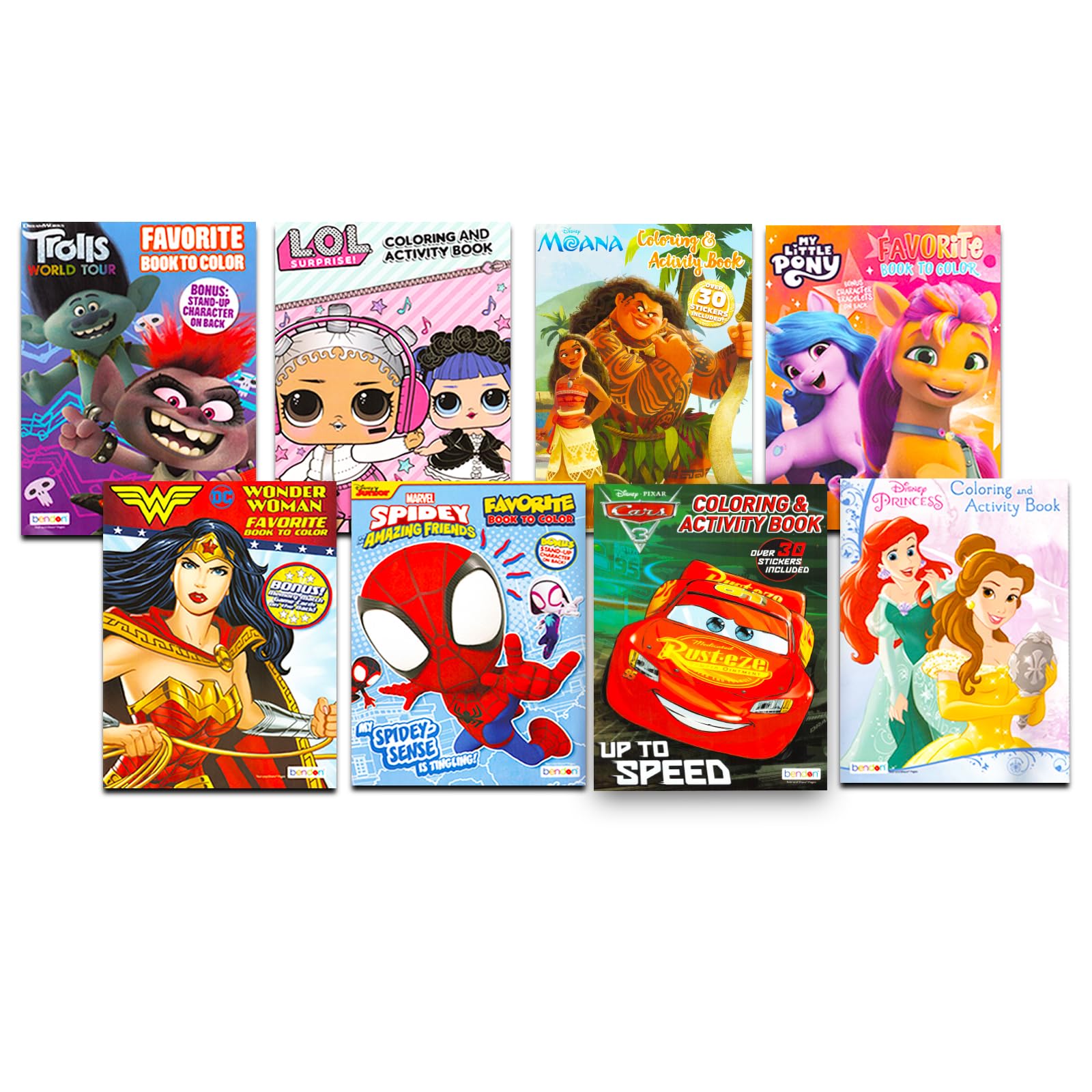 24 Pack Toddler Coloring Books for Kids Ages 2-4 - Licensed Activity Books Set with Crayons, Stickers & Puzzles | Educational Learning Toys for Boys & Girls | Perfect for Birthday Gifts, Travel Entertainment & Preschool Learning