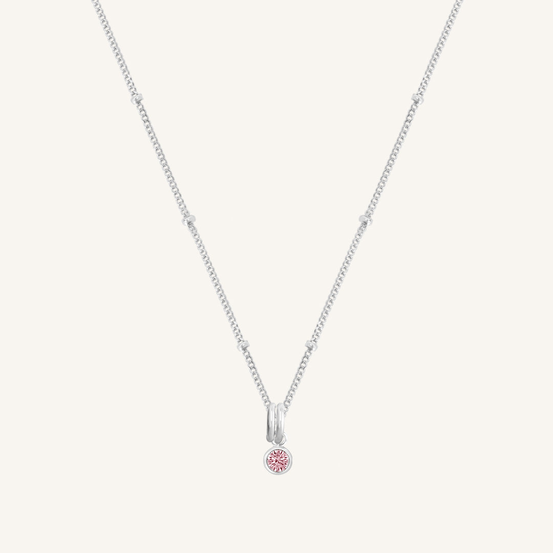 Birthstone Charm Necklace - Personalized Aura Jewelry for Women - Perfect Gift for Birthday, Anniversary & Mother's Day - Elegant Everyday Wear & Special Occasions